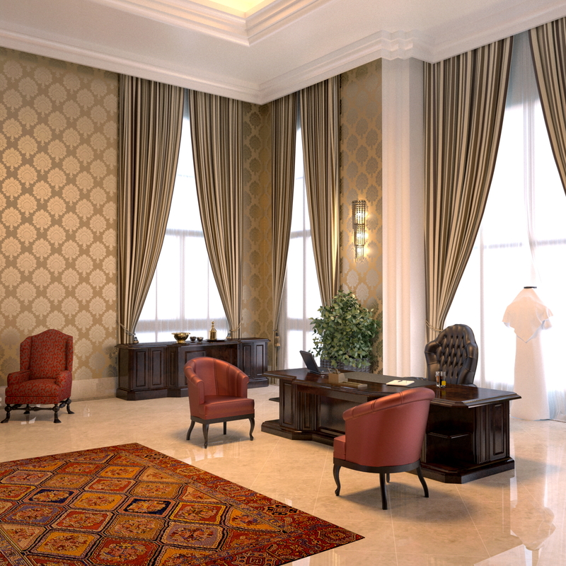 Sheikh Khalifa Bin Zayed Office at Presidential Palace Abu Dhabi