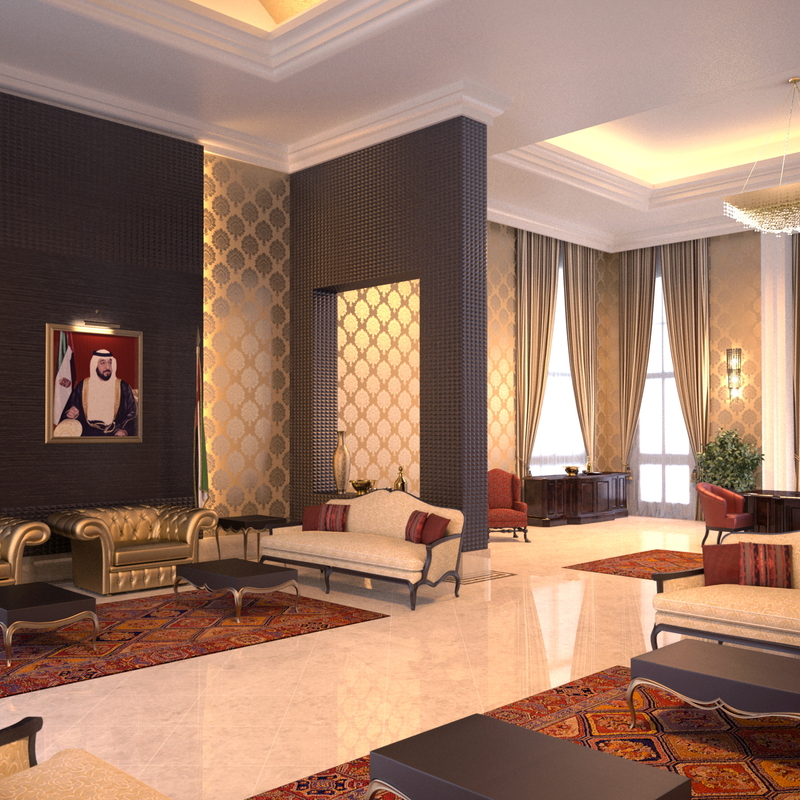 Sheikh Khalifa Bin Zayed Office at Presidential Palace Abu Dhabi