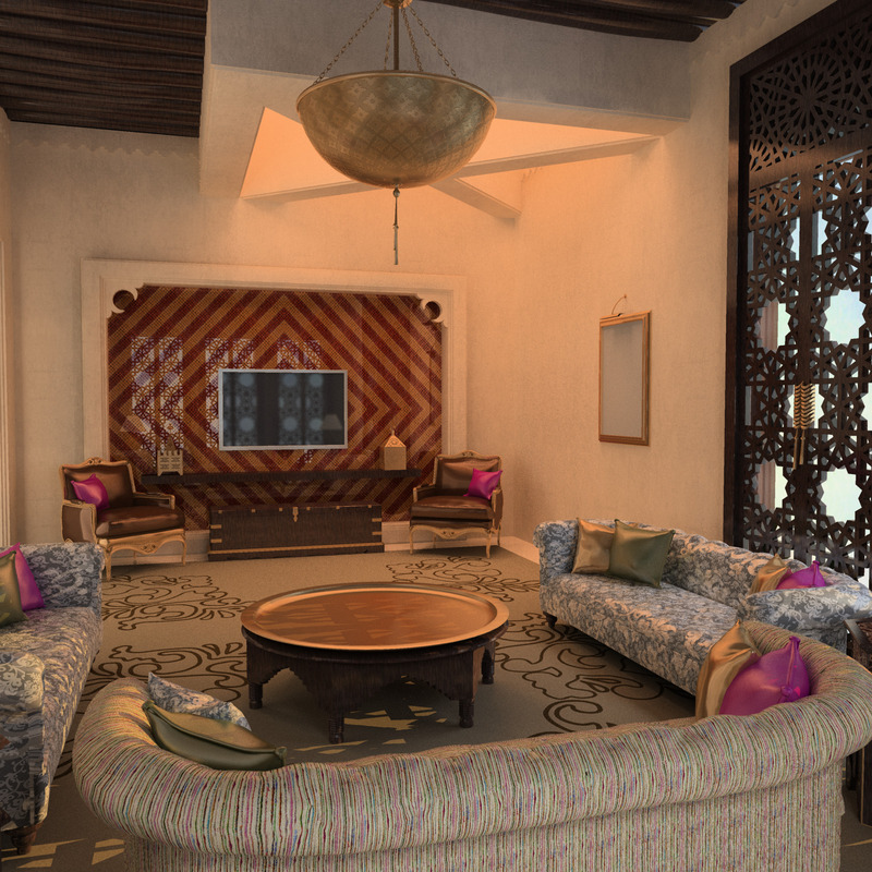 Sheikh Mansour Bin Zayed villa interior