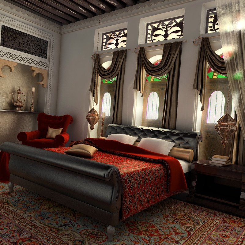 Sheikh Mansour Bin Zayed villa interior