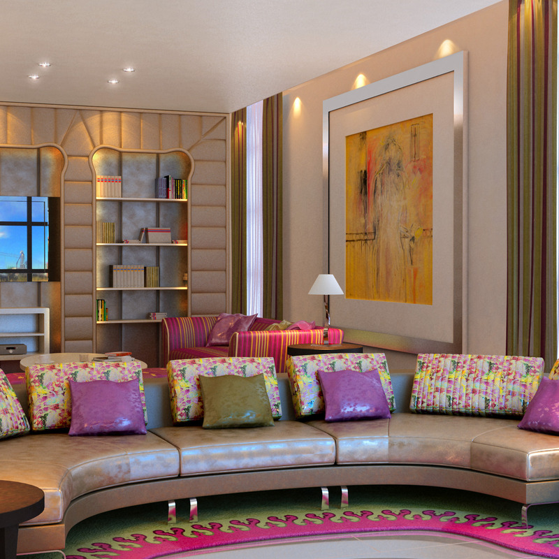 Sheikh Mansour Bin Zayed villa interior